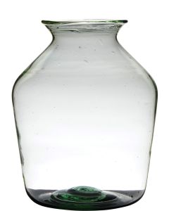 Oval Mouthblown Recycled Vase h40 d29