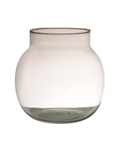 Mouthblown Recycled Ball Vase h20 d19