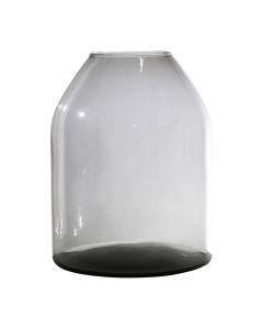 Barcelona Mouthblown Recycled Vase grey h25 d19