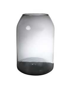 Barcelona Mouthblown Recycled Vase grey h35 d25