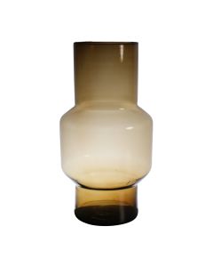 Pablo Mouthblown Recycled Vase amber h35 d19