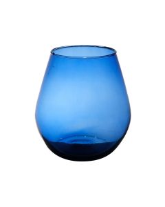 Billy Mouthblown Recycled Vase blue h20 d19