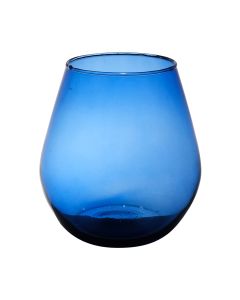 Billy Mouthblown Recycled Vase blue h30 d25