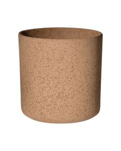 Cylinder Planter Ceramic brown h13 d13