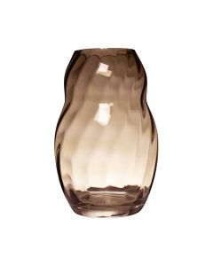 Yves Swirl Belly Vase taupe h24 d15