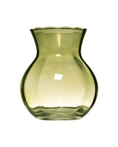 Yves Swirl Belly Vase green h13 d11