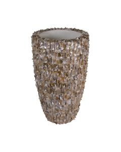 Tooth Shell Planter brown h60 d30