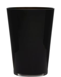 Conical Vase black h30 d22 (cc)