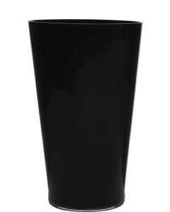 Conical Vase black h40 d25 (cc)