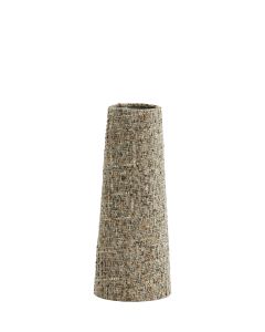 Shade round conical 15-10,5-37,5 cm OSIRE grey-brown