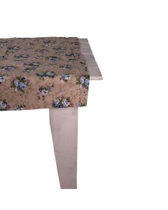 Country Rose Tablecloth Textile blue 100x100cm