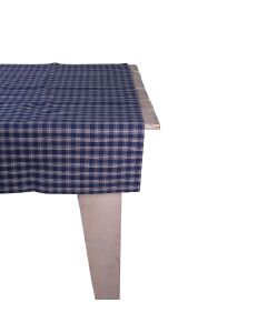 Levy Check Tablecloth Textile blue 100x100cm
