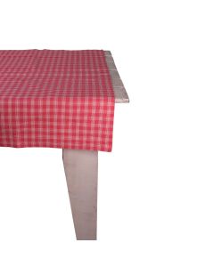 Levy Check Tablecloth Textile red 100x100cm