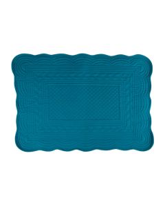 Quilted Elegance Placemat teal blue 33x48cm