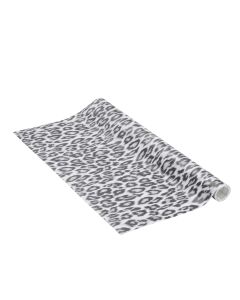 Leopard Self Adhesive Foil Mini Roll grey 45cmx2mtr