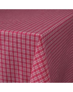 Small Check Tablecloth Textile rouge 140x250cm