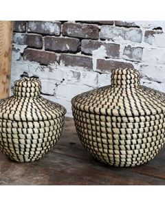 Basket w. lid set of 2