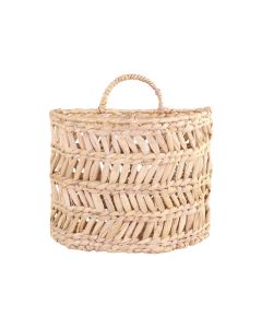 Basket for hanging w. wicker pattern