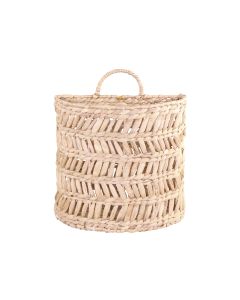 Basket for hanging w. wicker pattern