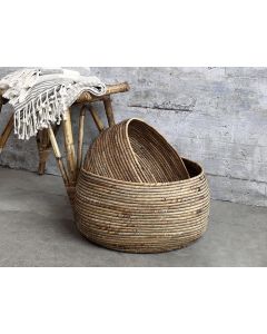 Water Hyacinth Baskets set of 2
