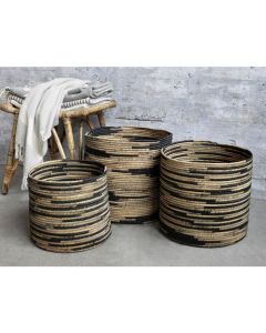 Water Hyacinth Baskets set of 3