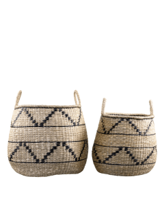 Basket w. pattern set of 2