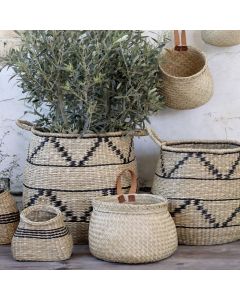 Basket w. pattern set of 2