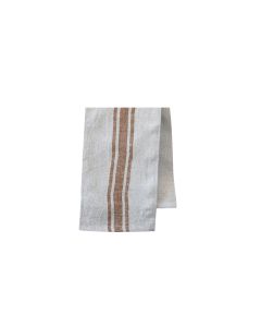 Tea Towel w. grain sack stripe Éternel