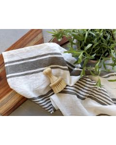 Éternel Tea Towel w. grain sack stripes