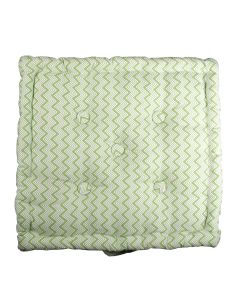 Fine Zigzag Chair Cushion green 40x40cm+8cm