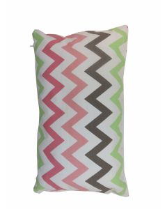 Multi Zigzag Cushion pink 30x50cm
