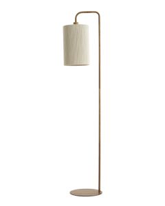 Floor lamp 33,5x28x155 cm DONIO wood print naturl+rope cream