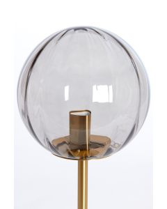 D - Table lamp E14 Ø20x43 cm MAGDALA glass light grey+gold