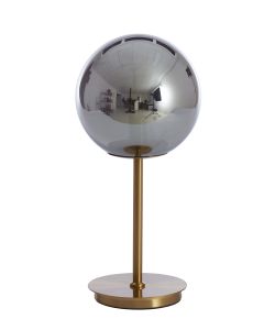 A - Table lamp Ø20x43 cm MEDINA glass smoke+gold