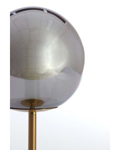 Table lamp Ø20x43 cm MEDINA glass smoke+gold
