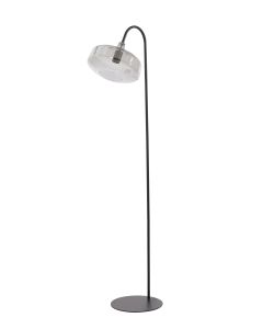 Floor lamp 45x29,5x160 cm SOLNA matt black+smoked glass