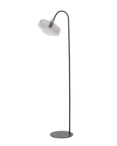 Floor lamp 45x29,5x160 cm SOLNA matt black+smoked glass