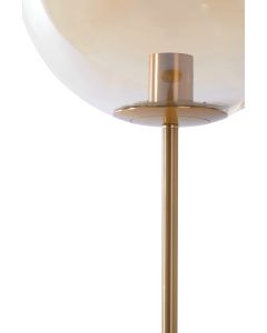 Floor lamp Ø30x160 cm MEDINA glass amber+gold