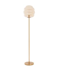 Floor lamp Ø30x160 cm MISTY glass amber+gold