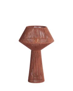A - Table lamp Ø30x47 cm FUGIA jute brick red