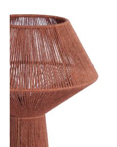 Table lamp Ø36x57 cm FUGIA jute brick red