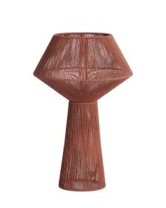 Table lamp Ø36x57 cm FUGIA jute brick red