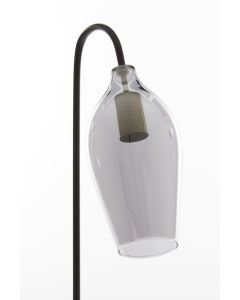 Table lamp 35x20x51,5 cm LUKARO glass smoked+matt black