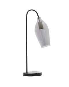 Table lamp 35x20x51,5 cm LUKARO glass smoked+matt black