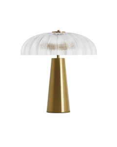 Table lamp 2L Ø50x51 cm FUNGO glass clear+gold
