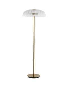 Floor lamp 2L Ø50x155 cm FUNGO glass clear+gold