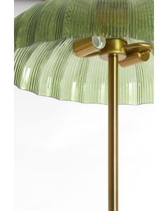 Floor lamp 2L Ø50x155 cm FUNGO glass green+gold