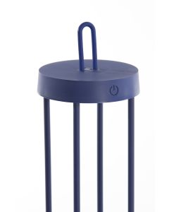 A - Table lamp LED Ø13x50 cm ISALO cobalt blue
