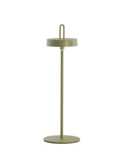 A - Table lamp LED Ø13x47 cm AMPEHA olive green