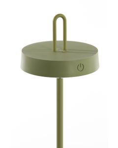 A - Table lamp LED Ø13x47 cm AMPEHA olive green